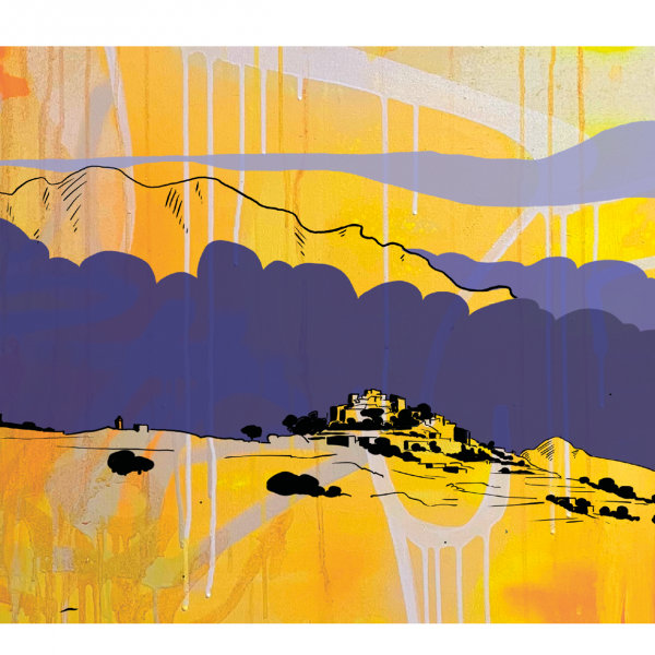 Sant Antonino bleu et jaune